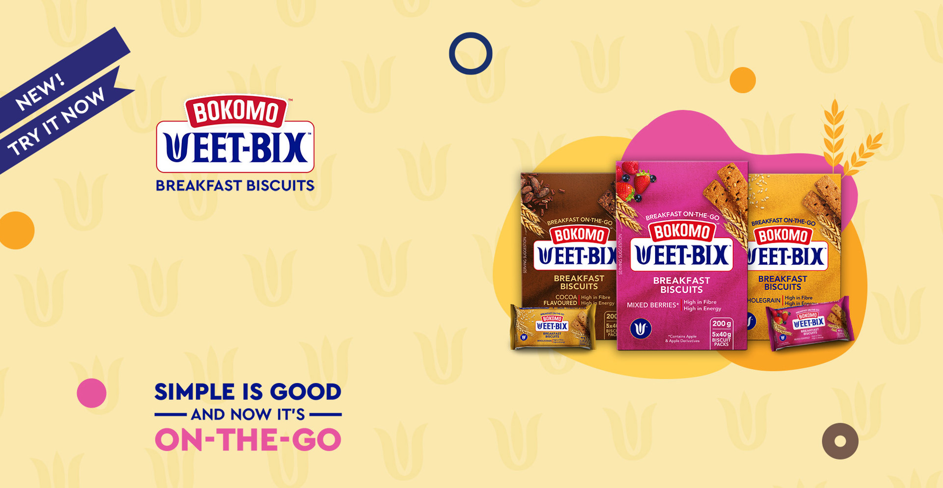 Weet-bix Biscuit homepage banner