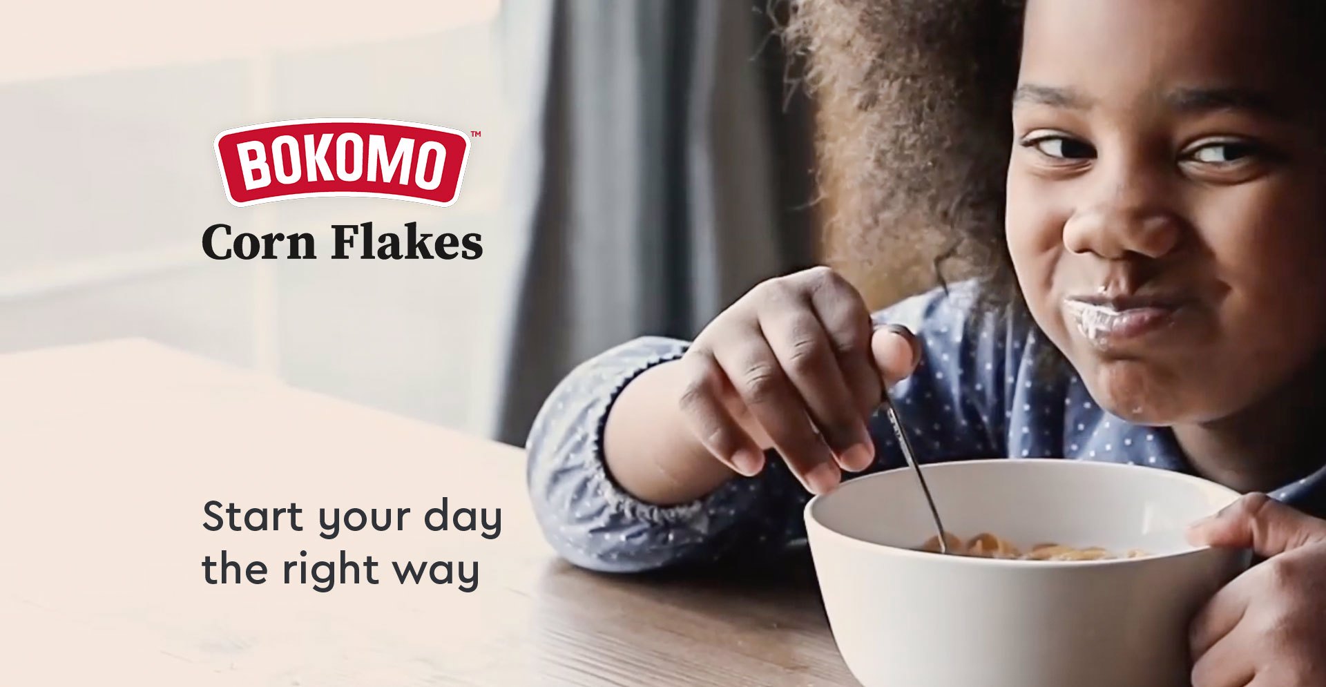 Bokomo Corn Flakes homepage banner